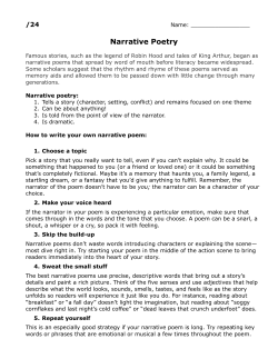 Narrative Poetry