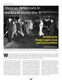 Mexican Americans in the Era of World War II