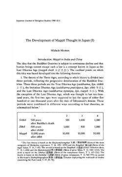 The Development of Mappo Thought in Japan