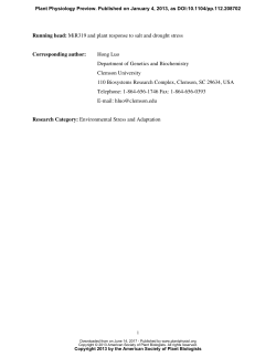 Constitutive expression of a miR319 gene alters plant development