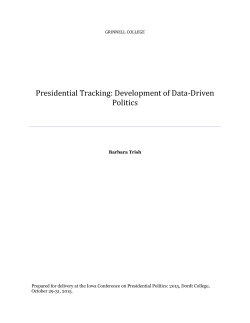 evidence-based presidency