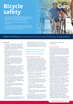 Bicycle safety - CARRS-Q