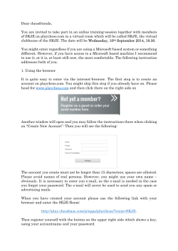 Dear chessfriends, You are invited to take part in an online training