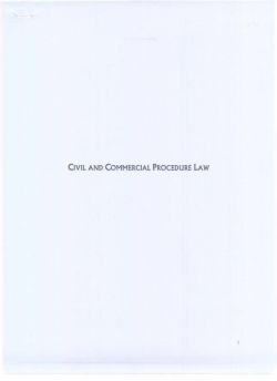 civil and commercial procedurelaw