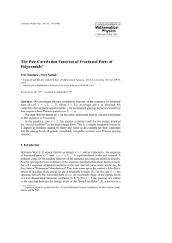 The Pair Correlation Function of Fractional Parts of Polynomials