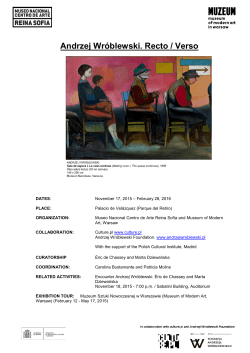 Andrzej Wr&oacute;blewski. Recto / Verso