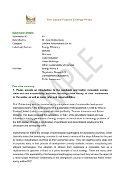 Professor Jose Goldemberg - Zayed Future Energy Prize