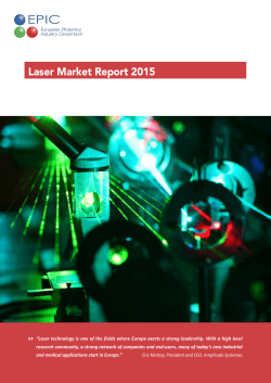 Laser Industry from a European perspective