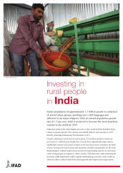 Investing in rural people in India