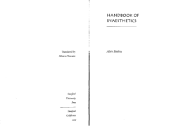 handbook of i naesth etics