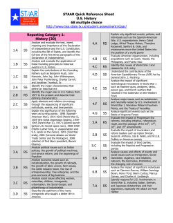STAAR US History EOC
