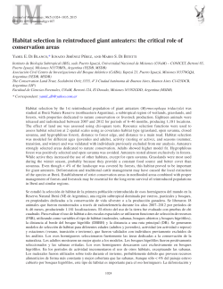 Habitat selection in reintroduced giant anteaters: the critical role of