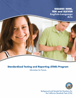 Program GRADES NINE, TEN and ELEVEN English&ndash;Language Arts