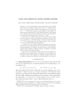 Sums and products along sparse graphs, Israel J. Math. 188