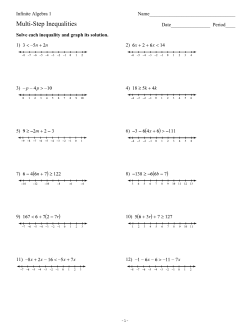 Multi-Step Inequalities