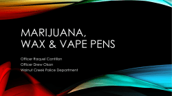 Marijuana, wax and vape pens - Walnut Creek Intermediate PTA