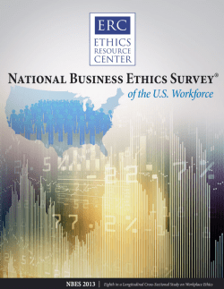 National Business Ethics of the U.S. Workplace