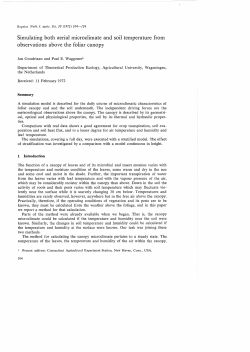 Simulating both aerial microclimate and soil temperature from