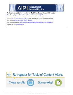 Photo-driven oxidation of water on -Fe2O3 surfaces: An ab initio study