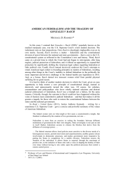american federalism and the tragedy of gonzales v raich