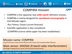 Coastal applications for the Japanese Altimetry
