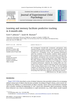Learning and memory facilitate predictive tracking