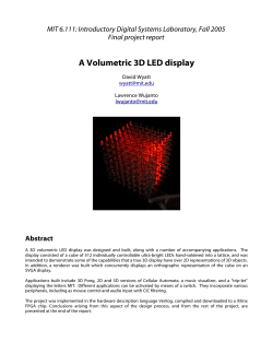 A Volumetric 3D LED display