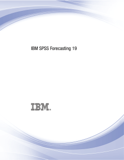 IBM SPSS Forecasting 19