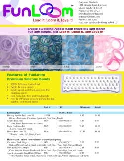 Features of FunLoom Premium Silicone Bands