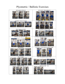 Plyometric / Ballistic Exercises