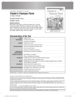 Foster`s Famous Farm - Houghton Mifflin Harcourt