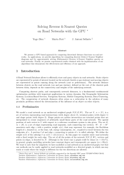 Solving Reverse k-Nearest Queries on Road Networks with the GPU ∗