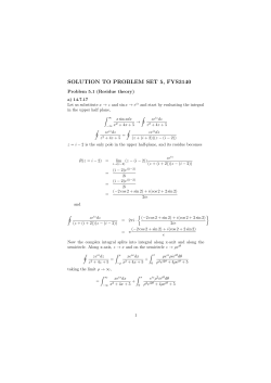 solution to problem set 5, fys3140