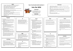 Into the Wild - Oyster Park Primary School