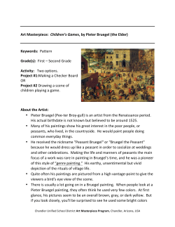 Art Masterpiece: Children`s Games, by Pieter Bruegel (the Elder