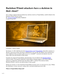 Backdoor.Winnti attackers have a skeleton in their closet?