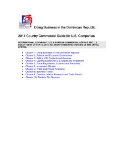 Dominican Republic - WORLD TRADE RESEARCH INSTITUTE