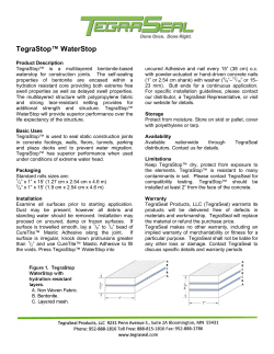 TegraStop&trade; WaterStop