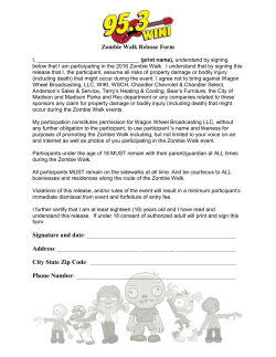 Zombie Walk Release Form