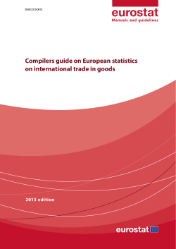 Compilers guide on European statistics on international trade in goods
