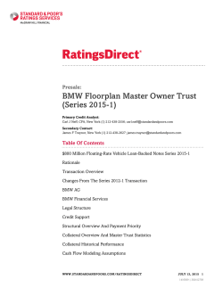 BMW Floorplan Master Owner Trust (Series 2015-1)