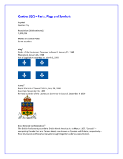 Fact sheet &mdash; Quebec