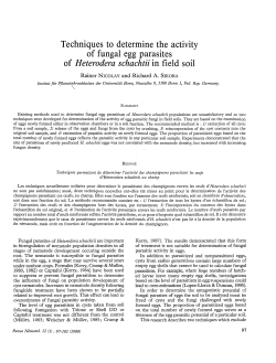 Techniques to determine the activity of fungal egg parasites of
