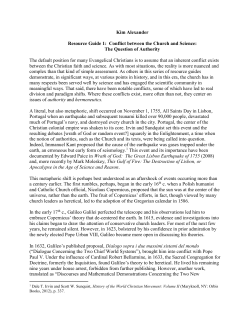 Conflict between the Church and Science: The