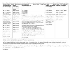 Reading Standards for Literature (RL)