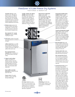 FreeZone&reg; 4.5 Liter Freeze Dry Systems