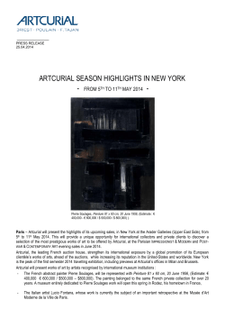 Artcurial Season Highlights in New-York | 5