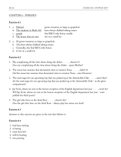 Answers to Book Exercises