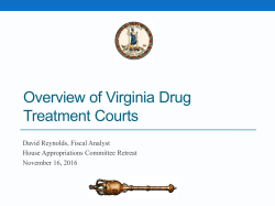 Overview of Virginia Drug Treatment Courts