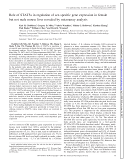 Role of STAT5a in regulation of sex